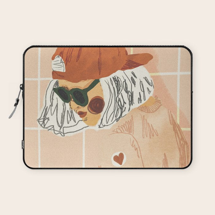 Girl Who Loves Baseball Laptop Sleeve Gallery Image 1