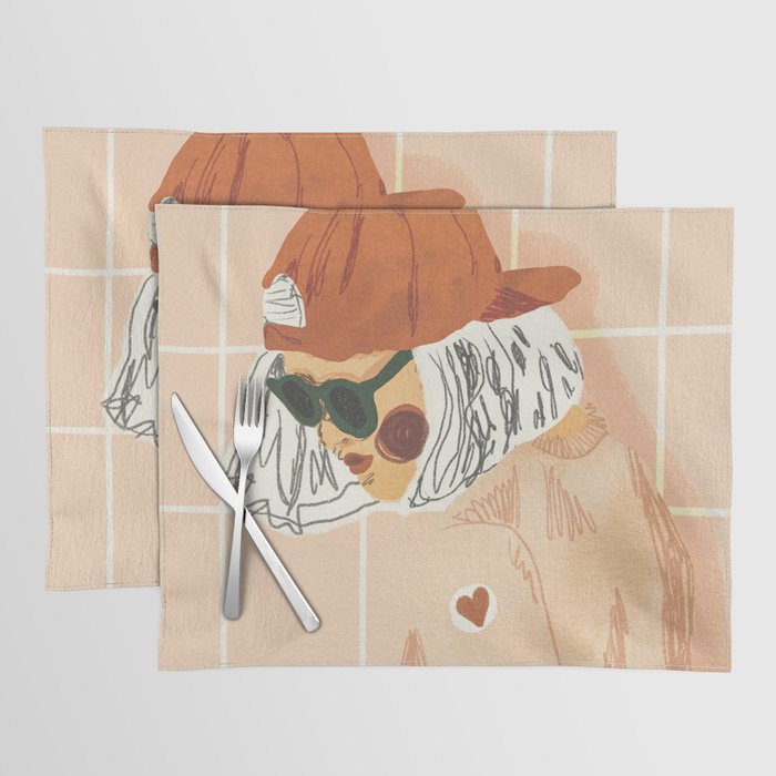 Girl Who Loves Baseball Placemat Gallery Image 1