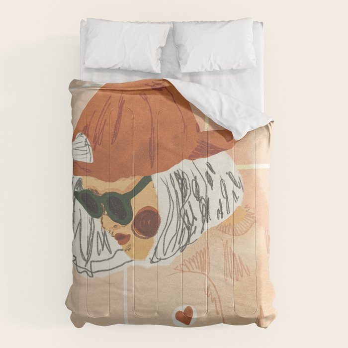 Girl Who Loves Baseball Comforter Gallery Image 1