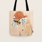 Girl Who Loves Baseball Tote Bag Gallery Image 1
