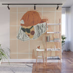 Girl Who Loves Baseball Wall Mural Gallery Image 1