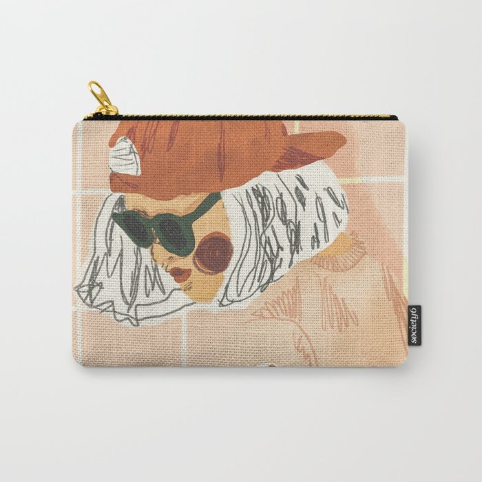 Girl Who Loves Baseball Carry All Pouch Gallery Image 1