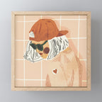 Girl Who Loves Baseball Mini Art Print Gallery Image 1