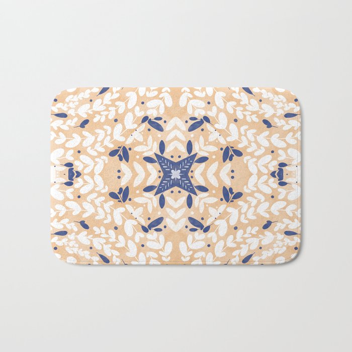 Pink Circular Nature Tiles PB Bath Mat Gallery Image 1