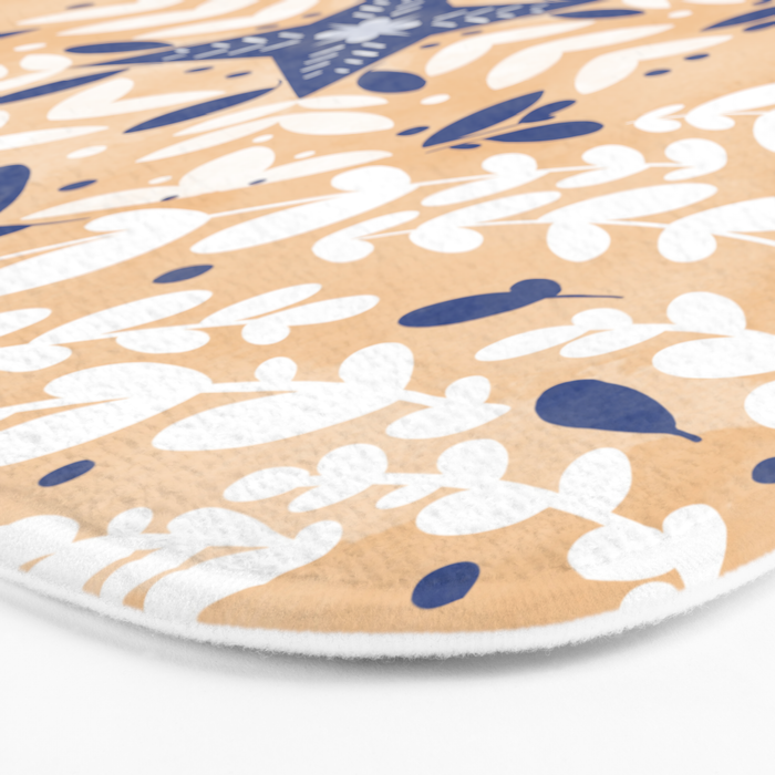 Pink Circular Nature Tiles PB Bath Mat Gallery Image 3