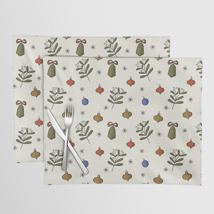 Christmas Pattern #4 Placemat Gallery Image 1