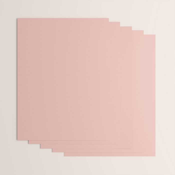 Solid Pink (Blush Pink) Wrapping Paper Gallery Image 3