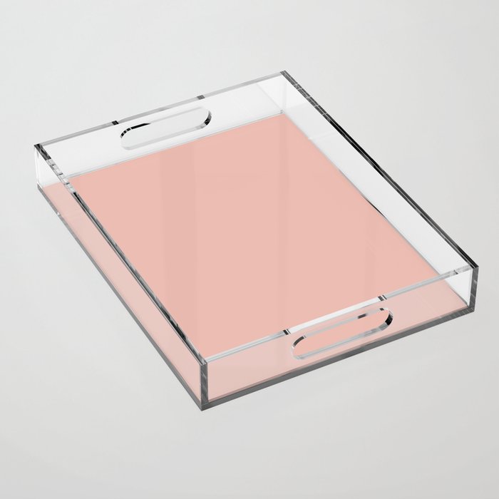 Solid Pink (Blush Pink) Acrylic Tray Gallery Image 1