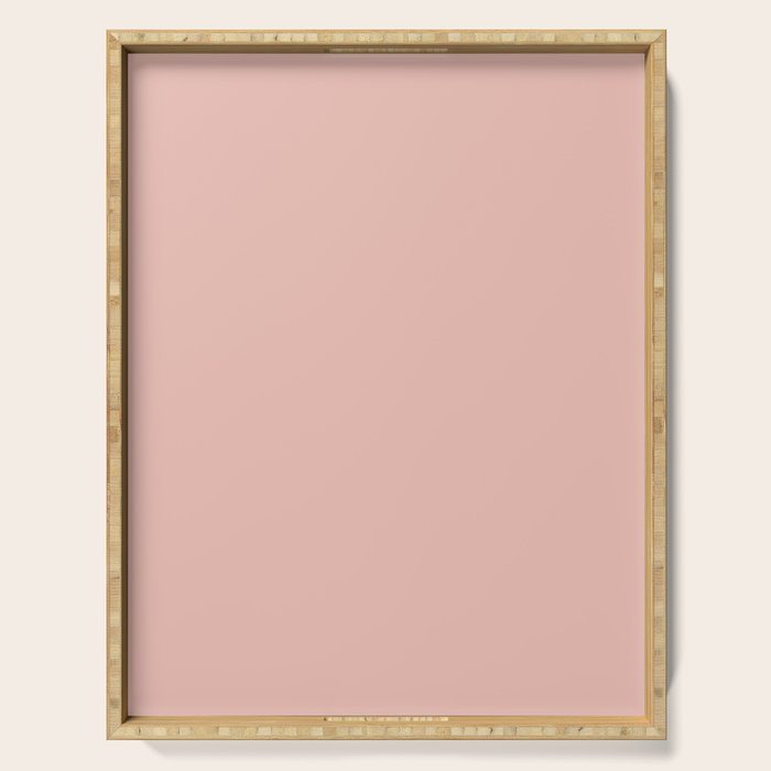 Solid Pink (Blush Pink) Serving Tray Gallery Image 1