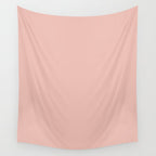 Solid Pink (Blush Pink) Wall Tapestry Gallery Image 4