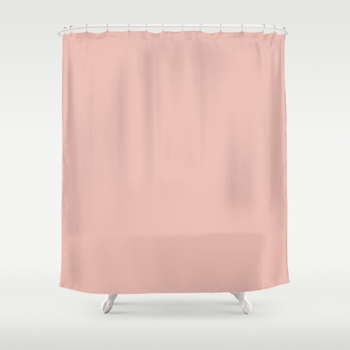 Solid Pink (Blush Pink) Shower Curtain Gallery Image 1