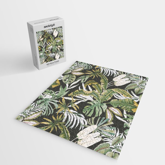 Dark watercolor jungle 1 Jigsaw Puzzle Gallery Image 2