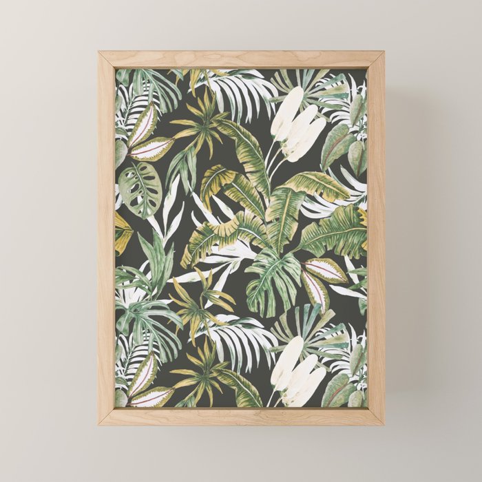Dark watercolor jungle 1 Mini Art Print Gallery Image 1