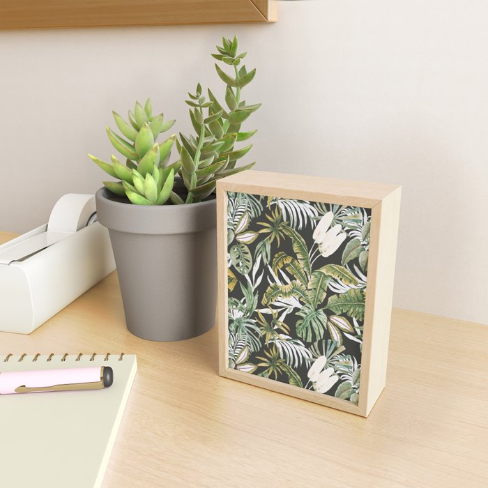 Dark watercolor jungle 1 Mini Art Print Gallery Image 2