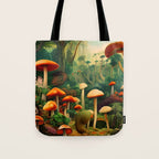Brirsuris - The Valley of Mushrooms Tote Bag Gallery Image 1