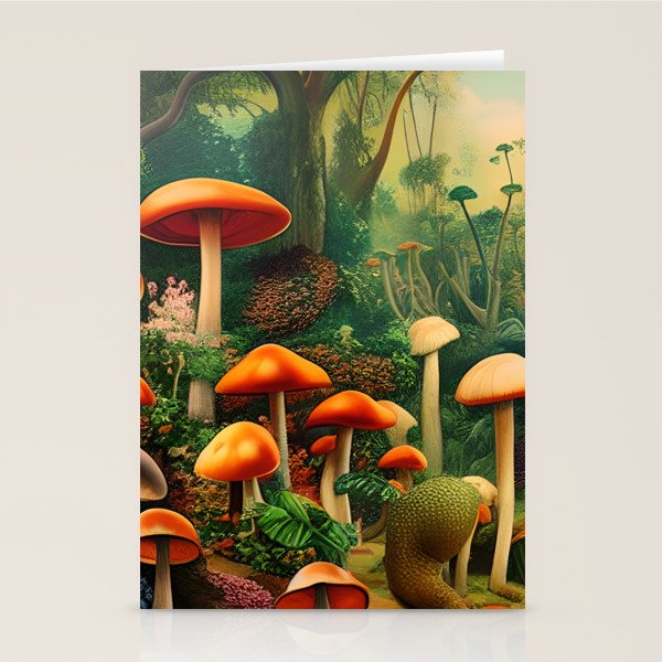 Brirsuris - The Valley of Mushrooms Stationery Card Gallery Image 1