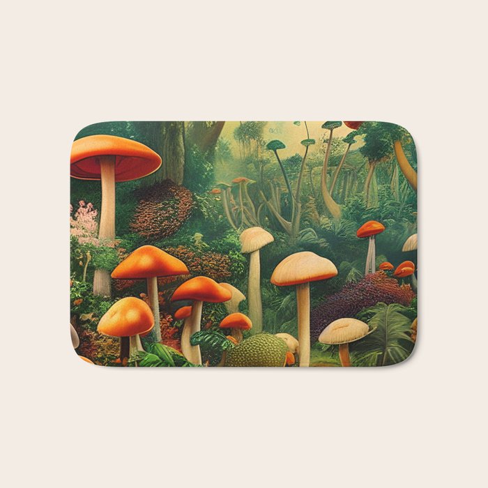 Brirsuris - The Valley of Mushrooms Bath Mat Gallery Image 1