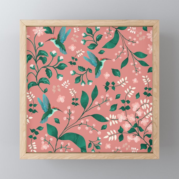 Hummingbird Garden III Mini Art Print Gallery Image 1