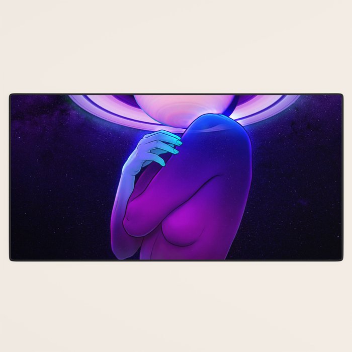 Saturn Head (Censored version) Desk Mat Gallery Image 3
