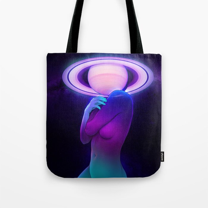 Saturn Head (Censored version) Tote Bag