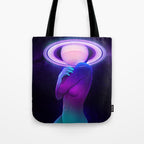Saturn Head (Censored version) Tote Bag Gallery Image 1