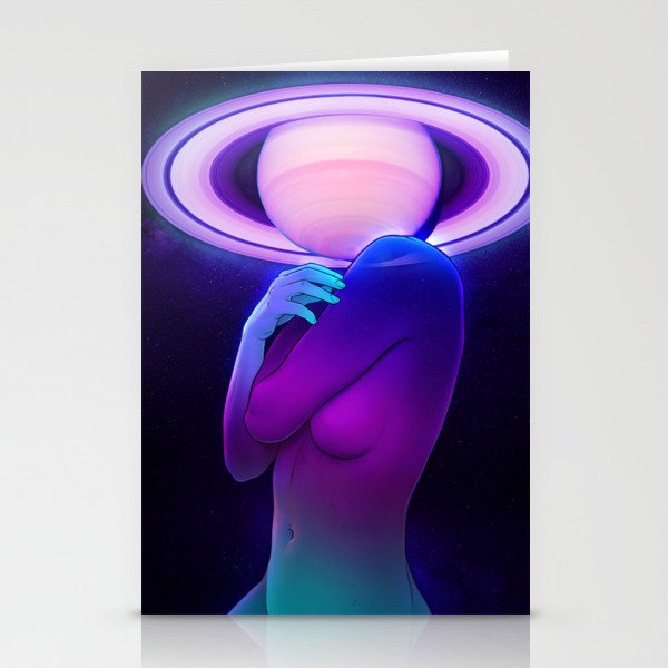Saturn Head (Censored version) Stationery Card Gallery Image 2