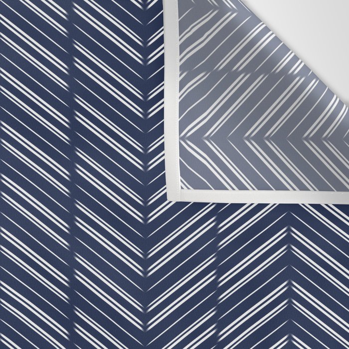Herringbone (Navy) Wall Tapestry Gallery Image 3