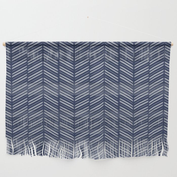 Herringbone (Navy) Wall Hanging Gallery Image 1