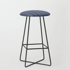 Herringbone (Navy) Stool Gallery Image 1