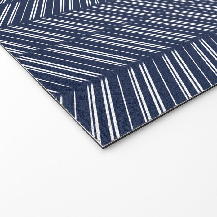 Herringbone (Navy) Welcome Mat Gallery Image 2