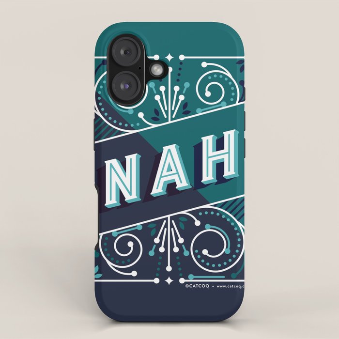 Nah - Teal Palette iPhone Case Gallery Image 1