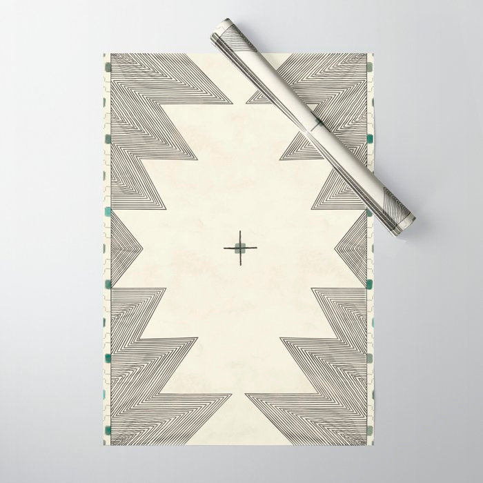 Southwestern Trippy Tile Wrapping Paper Gallery Image 1