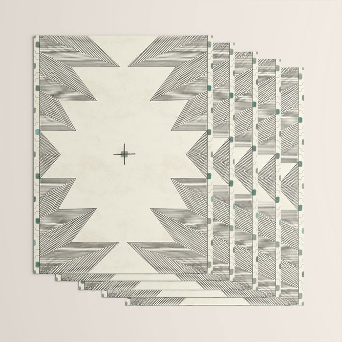 Southwestern Trippy Tile Wrapping Paper Gallery Image 3