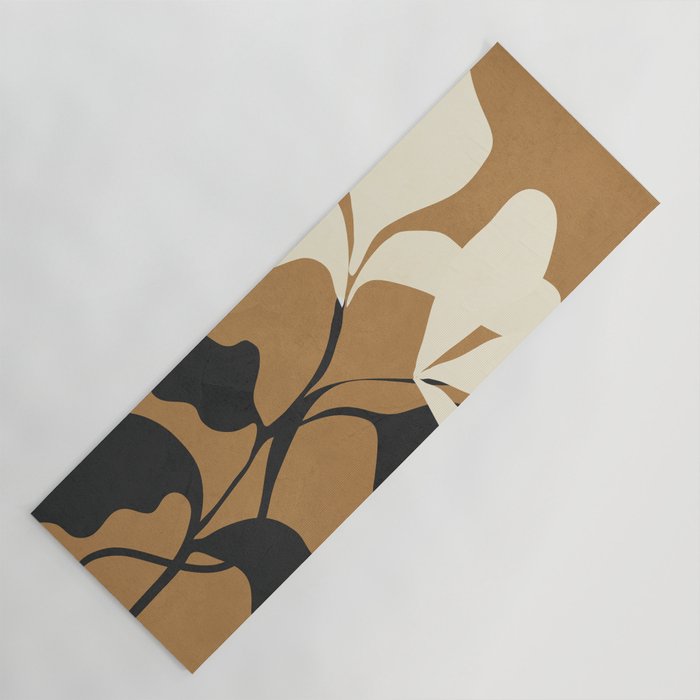 Abstract Modern Flowers 1 Yoga Mat Gallery Image 1