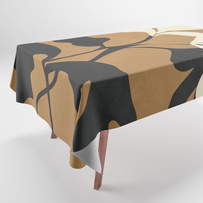 Abstract Modern Flowers 1 Tablecloth Gallery Image 1