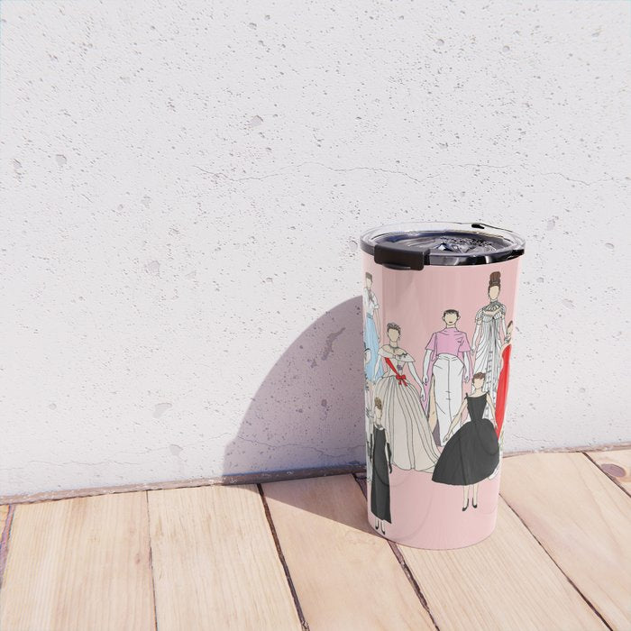 Think Pink Outfits Fashion Audrey Travel Mug Gallery Image 4