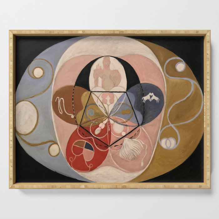 Hilma af Klint "Evolution, No. 14, Group VI" Serving Tray Gallery Image 1