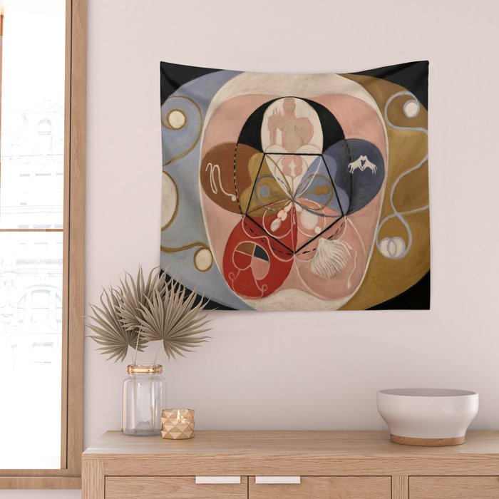 Hilma af Klint "Evolution, No. 14, Group VI" Wall Tapestry Gallery Image 2