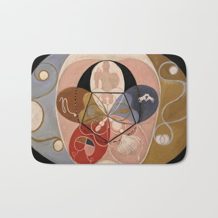 Hilma af Klint "Evolution, No. 14, Group VI" Bath Mat Gallery Image 1