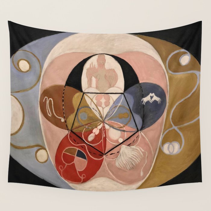 Hilma af Klint "Evolution, No. 14, Group VI" Wall Tapestry Gallery Image 4