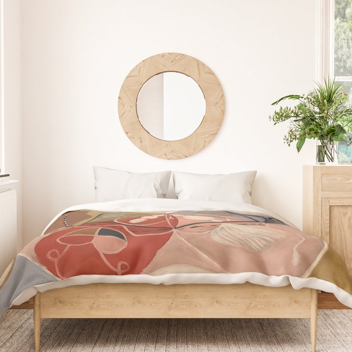 Hilma af Klint "Evolution, No. 14, Group VI" Duvet Cover Gallery Image 3
