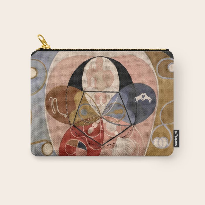 Hilma af Klint "Evolution, No. 14, Group VI" Carry All Pouch Gallery Image 1