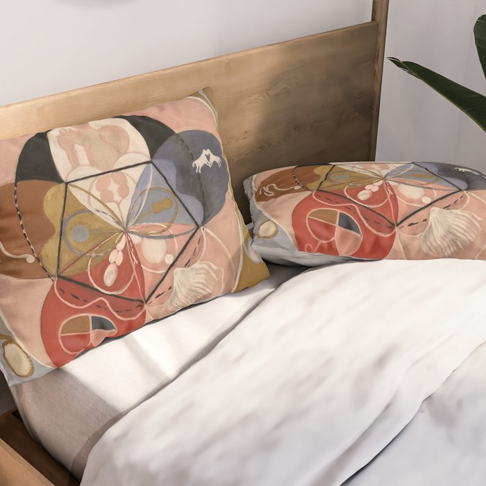 Hilma af Klint "Evolution, No. 14, Group VI" Pillow Sham Gallery Image 2