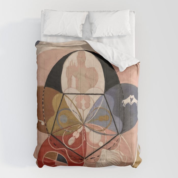 Hilma af Klint "Evolution, No. 14, Group VI" Comforter Gallery Image 6