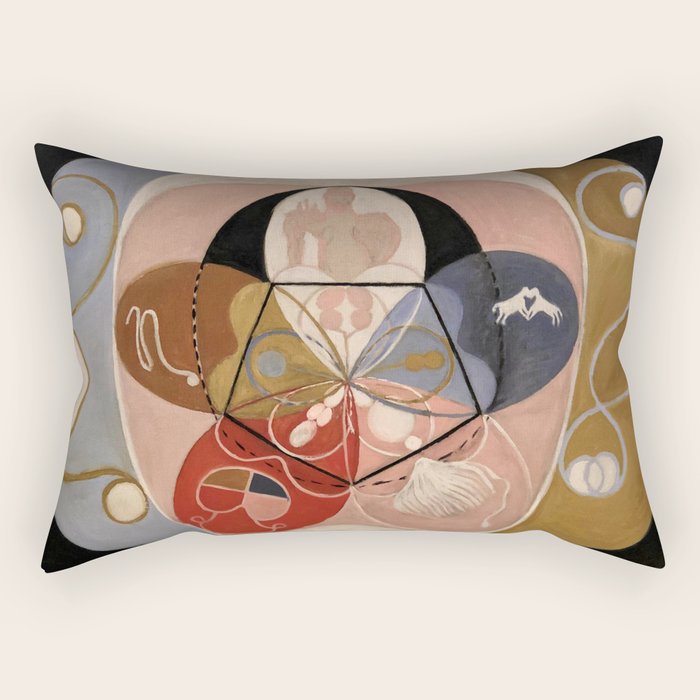 Hilma af Klint "Evolution, No. 14, Group VI" Rectangular Pillow Gallery Image 1