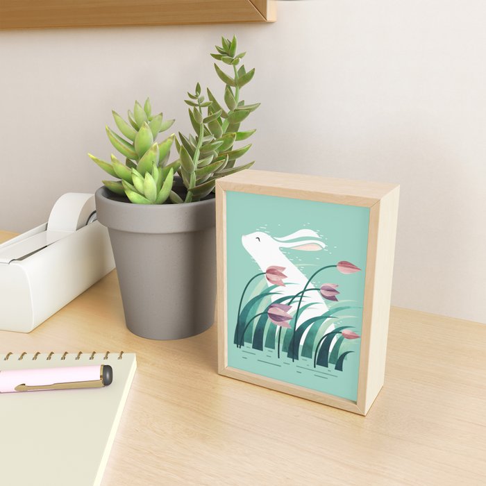 Rabbit, Resting Mini Art Print Gallery Image 2