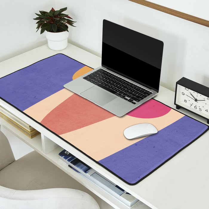 Modern Abstract Minimal Shapes 98 Desk Mat Gallery Image 2