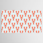 Vintage lobster sea food cartoon pattern Tablecloth Gallery Image 2