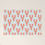 Vintage lobster sea food cartoon pattern Welcome Mat Gallery Image 1