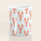 Vintage lobster sea food cartoon pattern Coffee Mug Gallery Image 4
